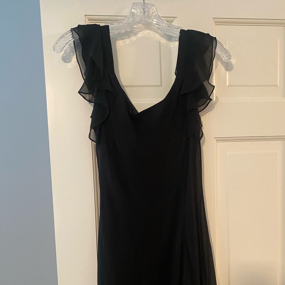 Sleek black Maggy London dress